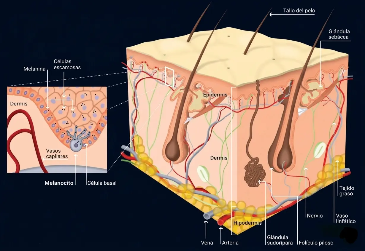 Capas de la piel: estrato córneo, microbiota y epidermis – Dr. Cruces